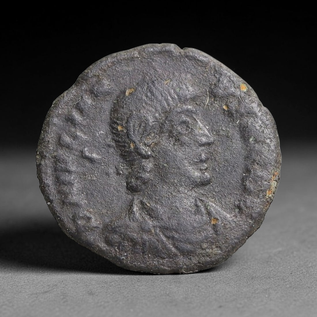 Authentic Ancient Imperial Roman Provincial AE Bronze Coin Original Burial Patina, 25BT (1 of 2)