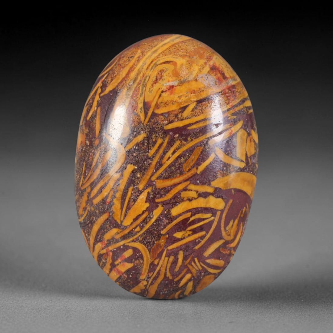 13.77ct Natural Mariam Jasper (Calligraphy Stone) Cabochon Loose Gemstone, 13AK (1 of 1)
