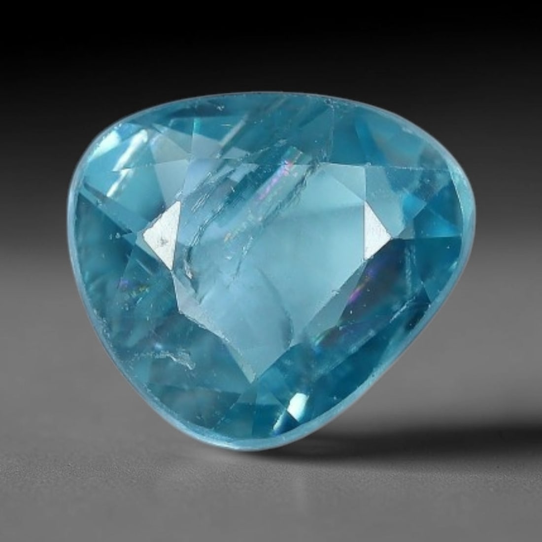 2.20ct Natural Cambodian Blue Zircon Rose Cut Loose Gemstone, 72BV: This fascinating rose cut gemstone is natural blue zircon sourced from Cambodia. The vintage-inspired rose cut facets create soft, diffused light return that beautifully showcases its vivid saturated 