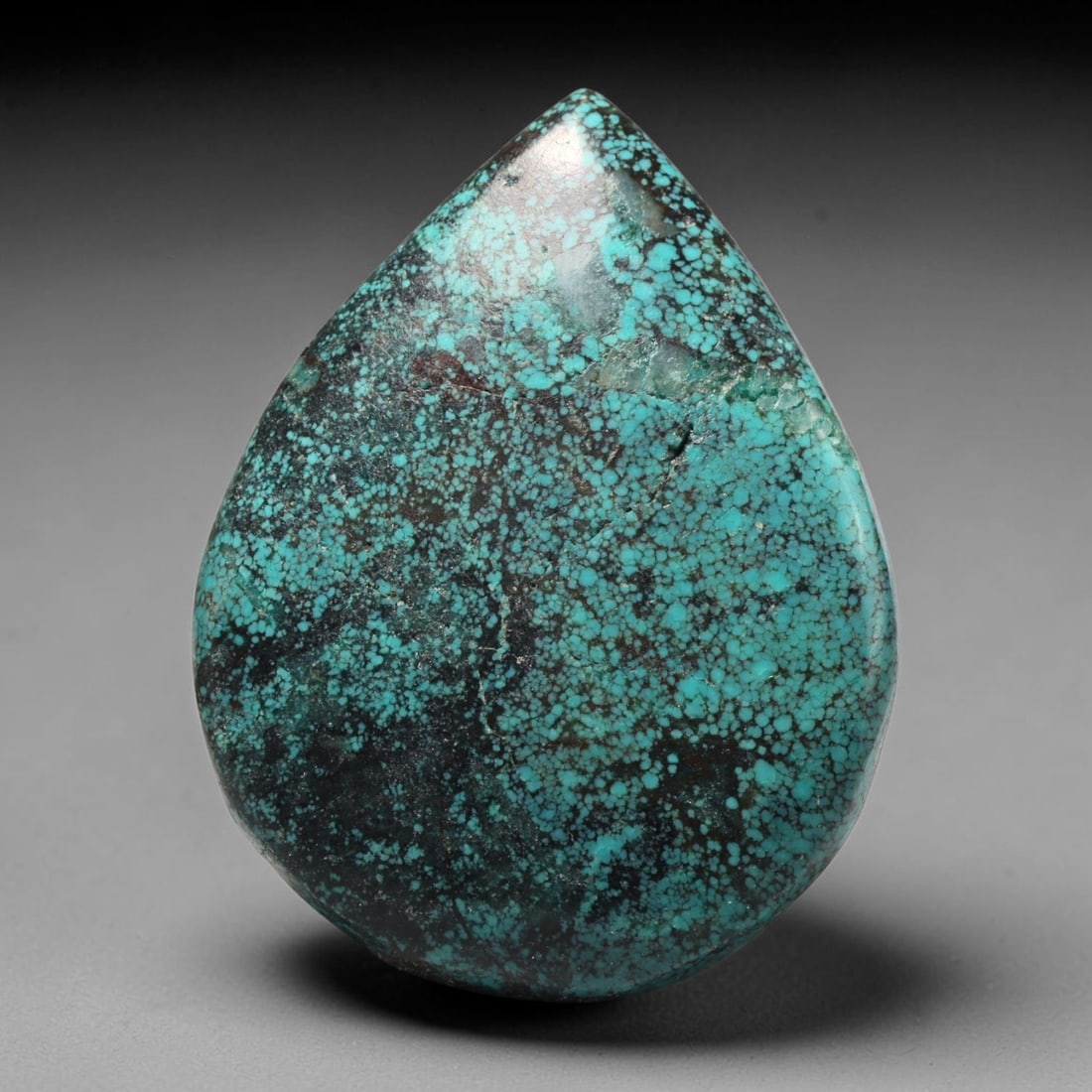 25ct Vintage Tibetan Natural Turquoise Freeform Cabochon Loose Gemstone, 79BW: Polished vintage Tibetan turquoise freeform cabochon loose gemstone, measuring 32x24 mm. Features characteristic natural matrix webbing and earthy mineral markings inherent to authentic Tibetan turquo