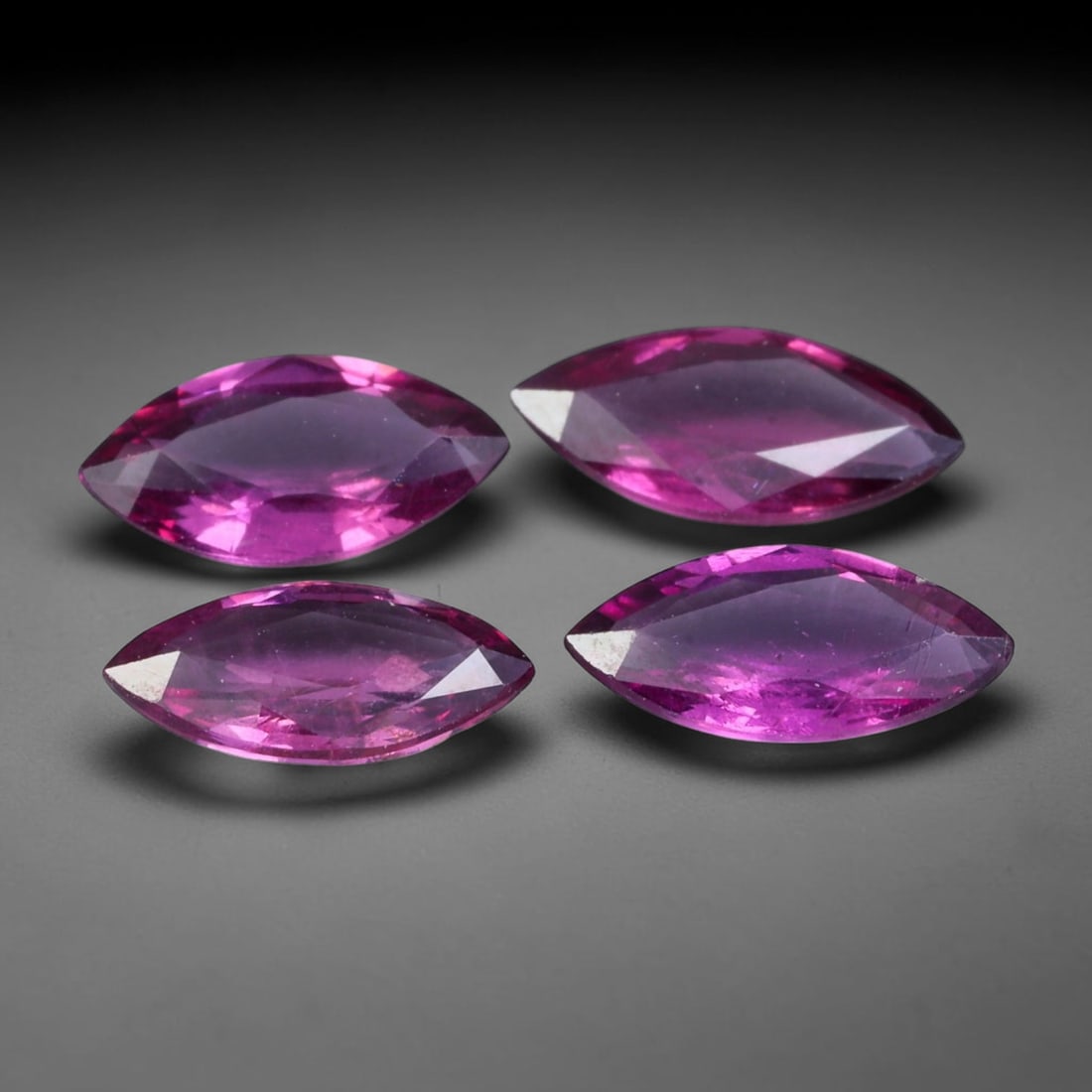 3.68ct Natural Tanzanian Rhodolite Garnet Loose Gemstone Parcel, 1BW: This parcel features natural rhodolite garnet sourced from Tanzania. The material carries attractive saturated purple-red tones within transparent crystal, finished with precise faceting that delivers