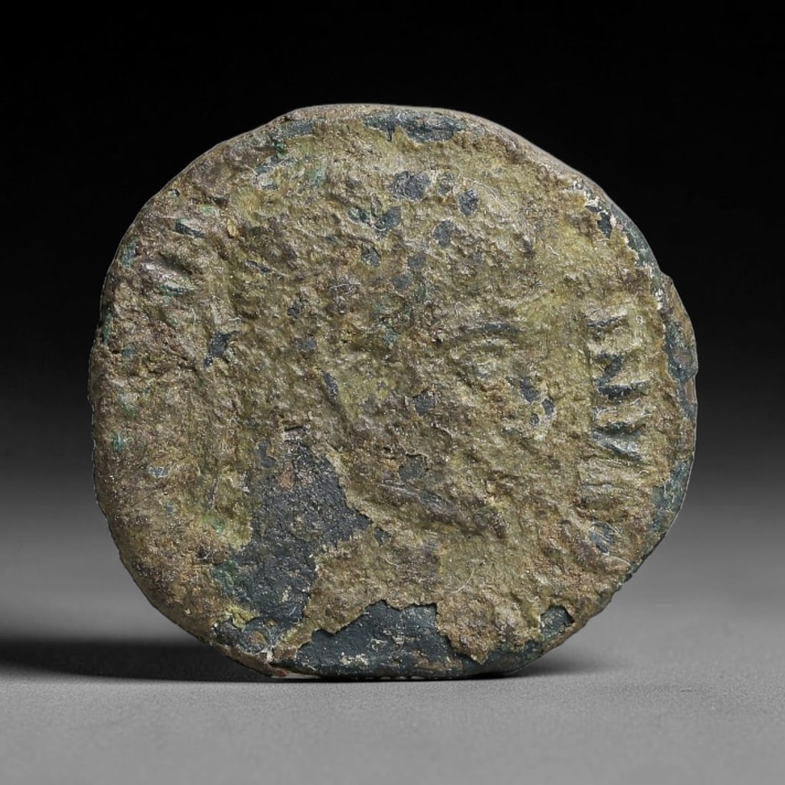 Authentic Ancient Imperial Roman Provincial AE Bronze Coin Original Burial Patina, 37BT (1 of 2)
