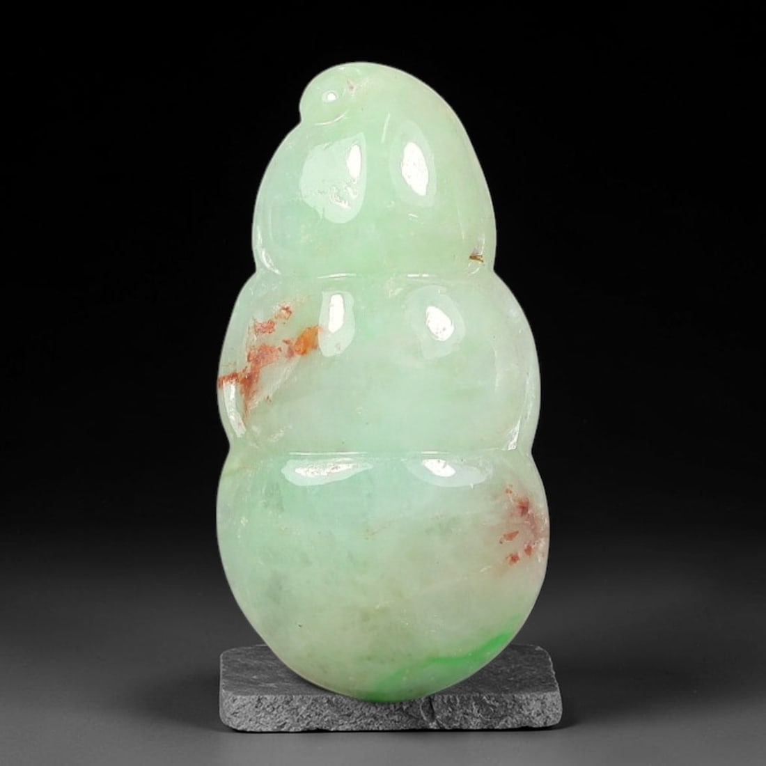 Natural Burmese Type A Jadeite Jade Hand Carved Pendant, 86BS: Artisan hand-carved untreated Burmese Type A jadeite jade pendant measuring 19x10 mm. Carefully sculpted with detailed relief craftsmanship and finished with a smooth glossy polish. Authentic Type A j