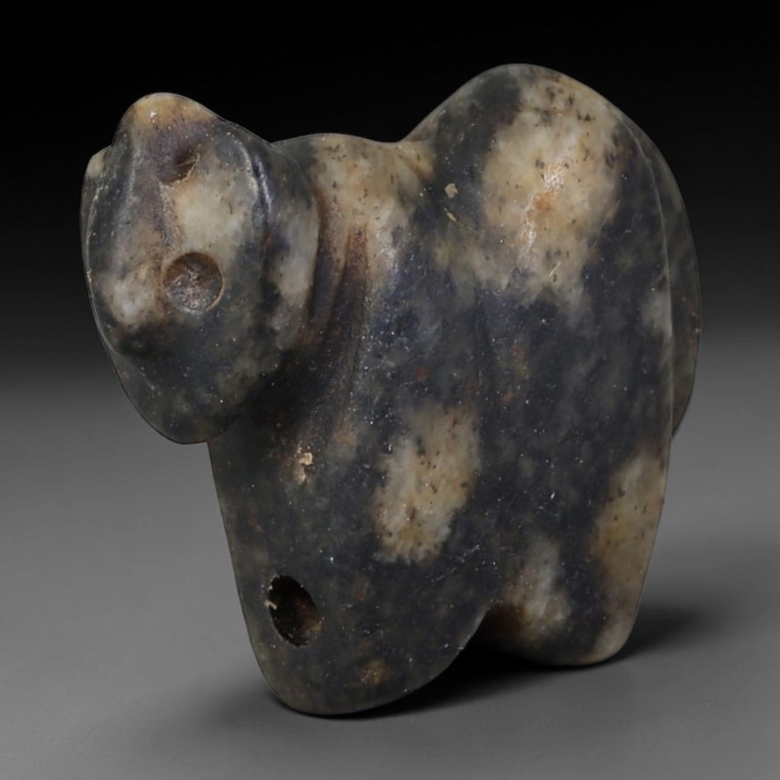 Ancient Western Asiatic Recumbent Beast Zoomorphic Amulet (1000-600 BCE), 35AB (1 of 1)