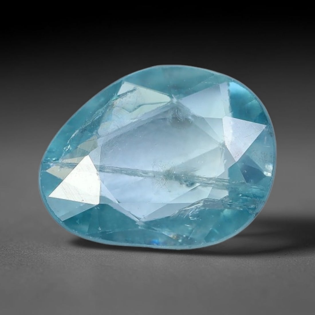 3.34ct Natural Cambodian Blue Zircon Rose Cut Loose Gemstone, 80BV: This fascinating rose cut gemstone is natural blue zircon sourced from Cambodia. The vintage-inspired rose cut facets create soft, diffused light return that beautifully showcases its vivid saturated 