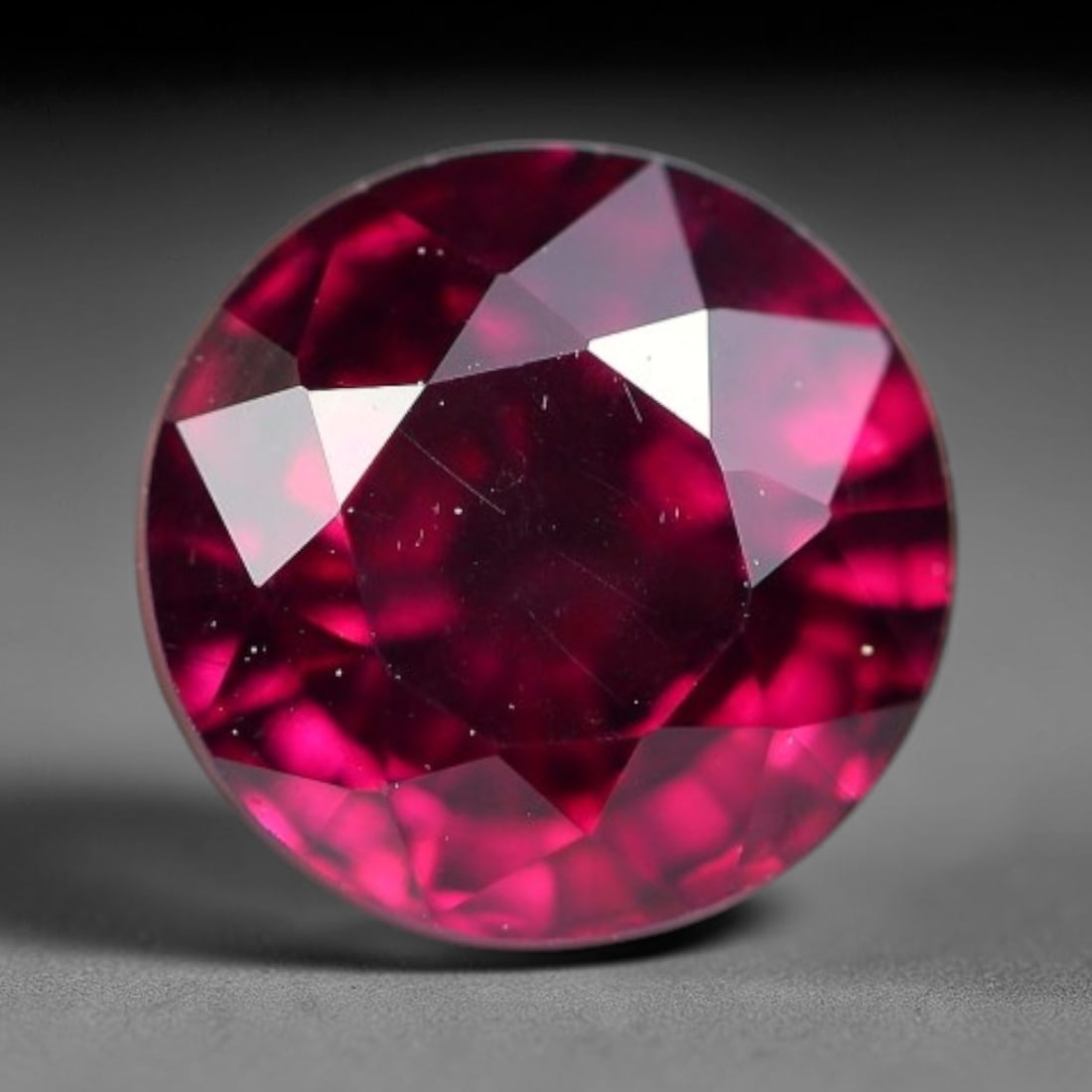 1.24ct Natural Mozambican Deep Rich Red Faceted Almandine Garnet Loose Gemstone, 20BE: This expertly faceted garnet features a deep rich red body tone with tiny fine mineral micro-inclusions evenly scattered within its transparent interior, precise polished facet planes maximize light r