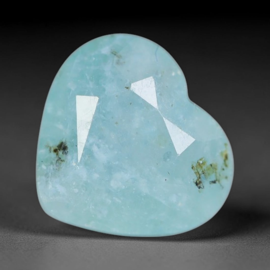 2.65ct Natural Madagascan Faceted Grandidierite Rare Loose Gemstone, 94AS: This expertly faceted finished grandidierite holds soft translucent body tone with fine faint natural internal veining visible beneath precisely cut reflective facets within its 8.8x8.3x5.8mm calibrat