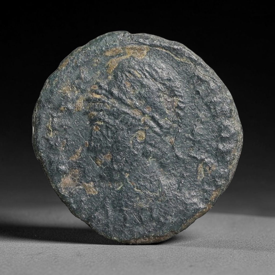 Authentic Ancient Imperial Roman Provincial AE Bronze Coin Original Burial Patina, 36BT (1 of 2)