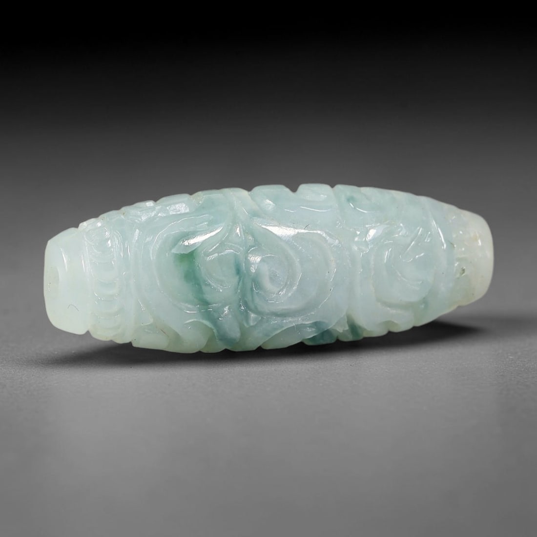 Natural Burmese Type A Jadeite Jade Hand Carved Pendant, 77BS: Artisan hand-carved untreated Burmese Type A jadeite jade pendant measuring 31x11 mm. Carefully sculpted with detailed relief craftsmanship and finished with a smooth glossy polish. Authentic Type A j