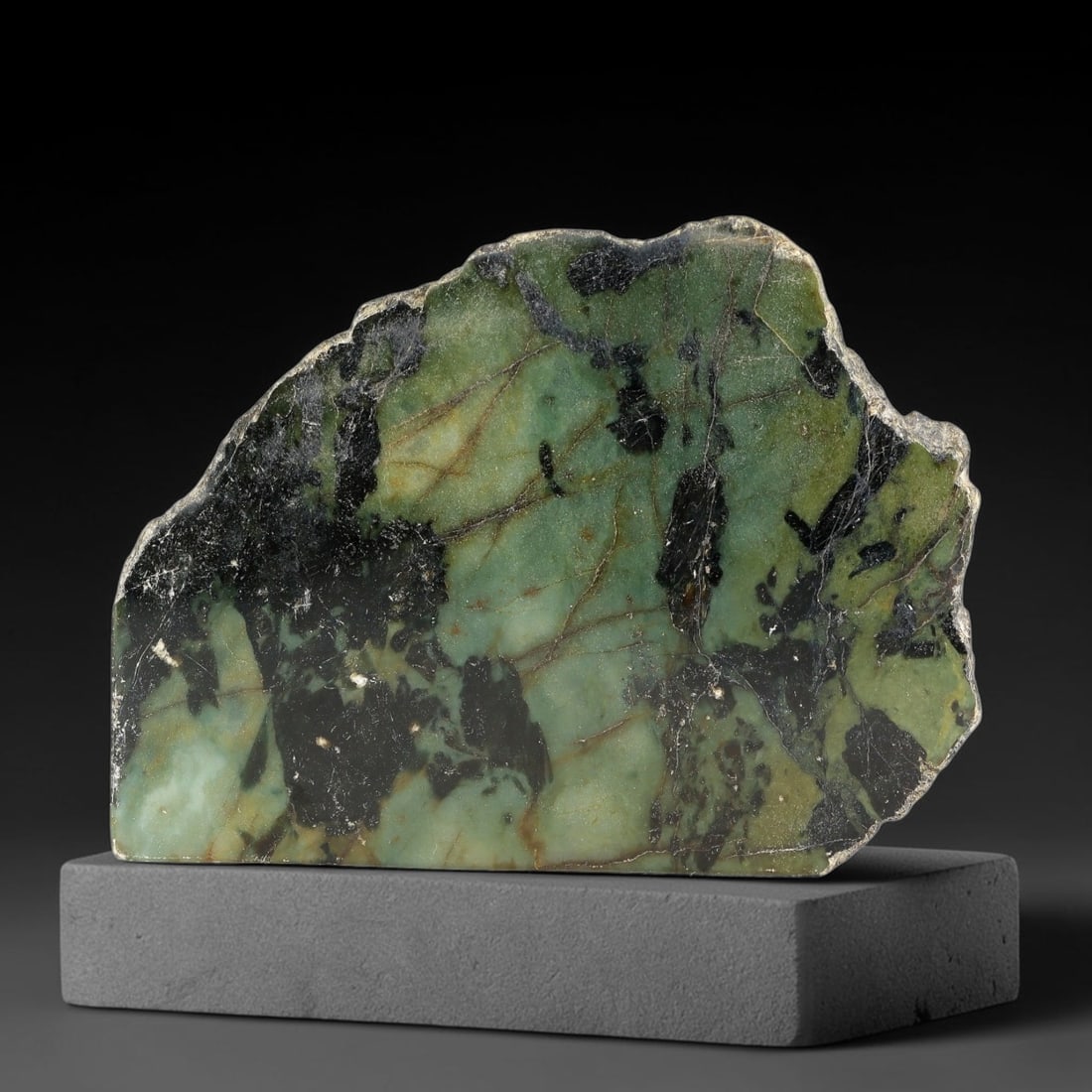 660g Natural Burmese Type A Jadeite Jade Polished Rough Block, 20EZ: This natural Burmese Type A jadeite jade rough block with partial polished surfaces revealing internal mineral characteristics. Dimensions measure 11.5x9cm, sourced from Myanmar, this specimen is idea