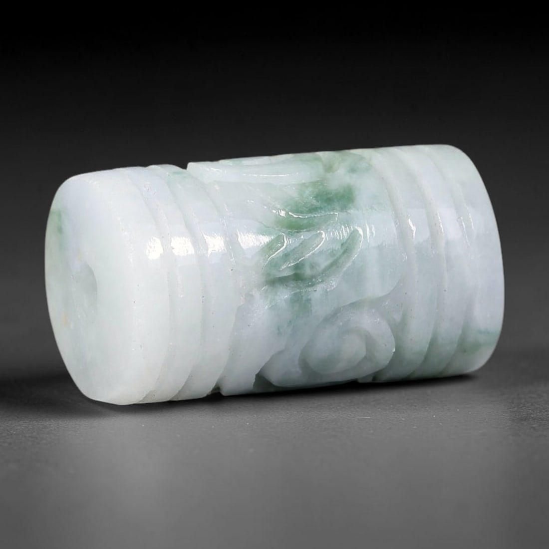 Natural Burmese Type A Jadeite Jade Hand Carved Pendant, 52BS: Artisan hand-carved untreated Burmese Type A jadeite jade pendant measuring 20x11 mm. Carefully sculpted with detailed relief craftsmanship and finished with a smooth glossy polish. Authentic Type A j