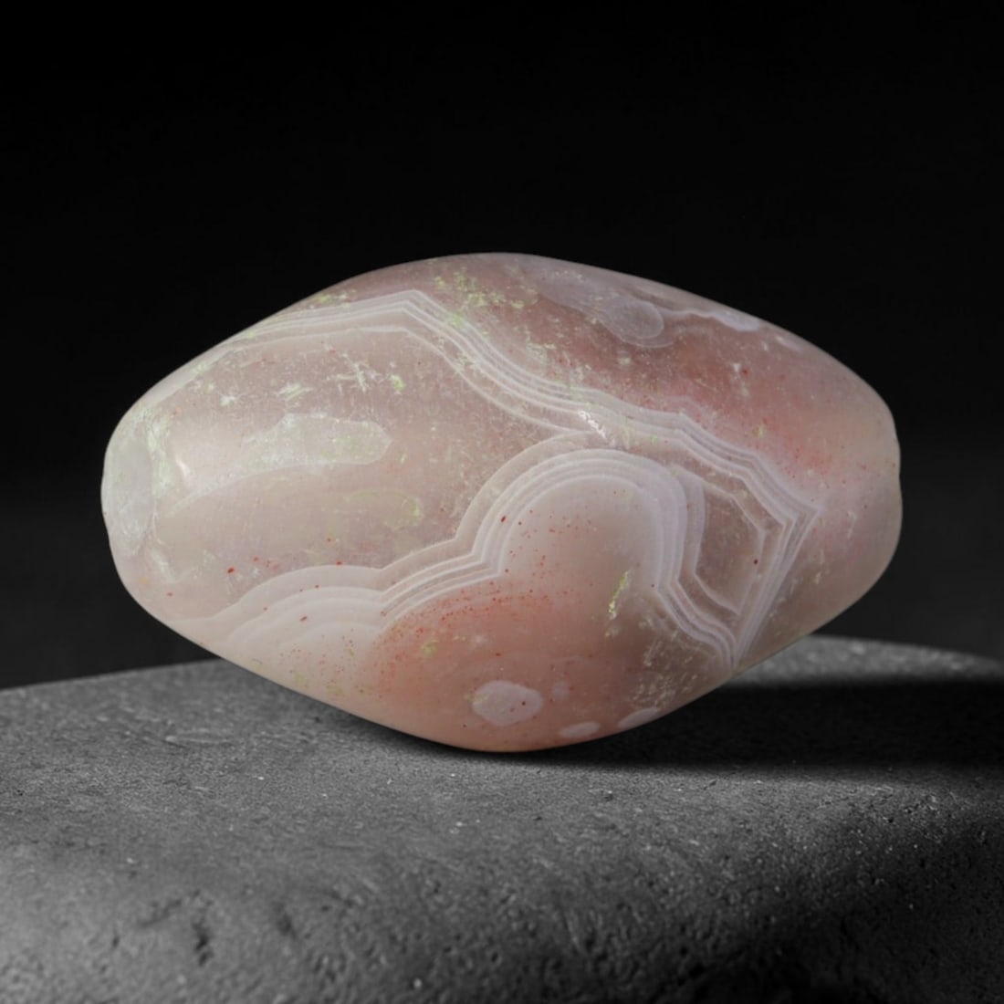 Ancient Indus Valley Civilization Banded Agate Barrel Bead (2600-1900 BCE), 97AD (1 of 1)