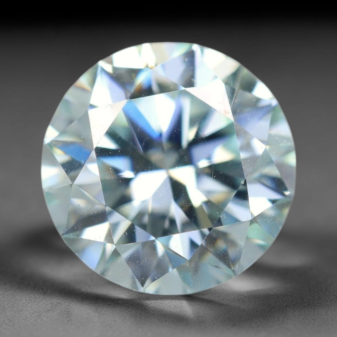 2.54 Carats Natural Cool White Moissanite Loose Gemstone, 18FL (1 of 1)