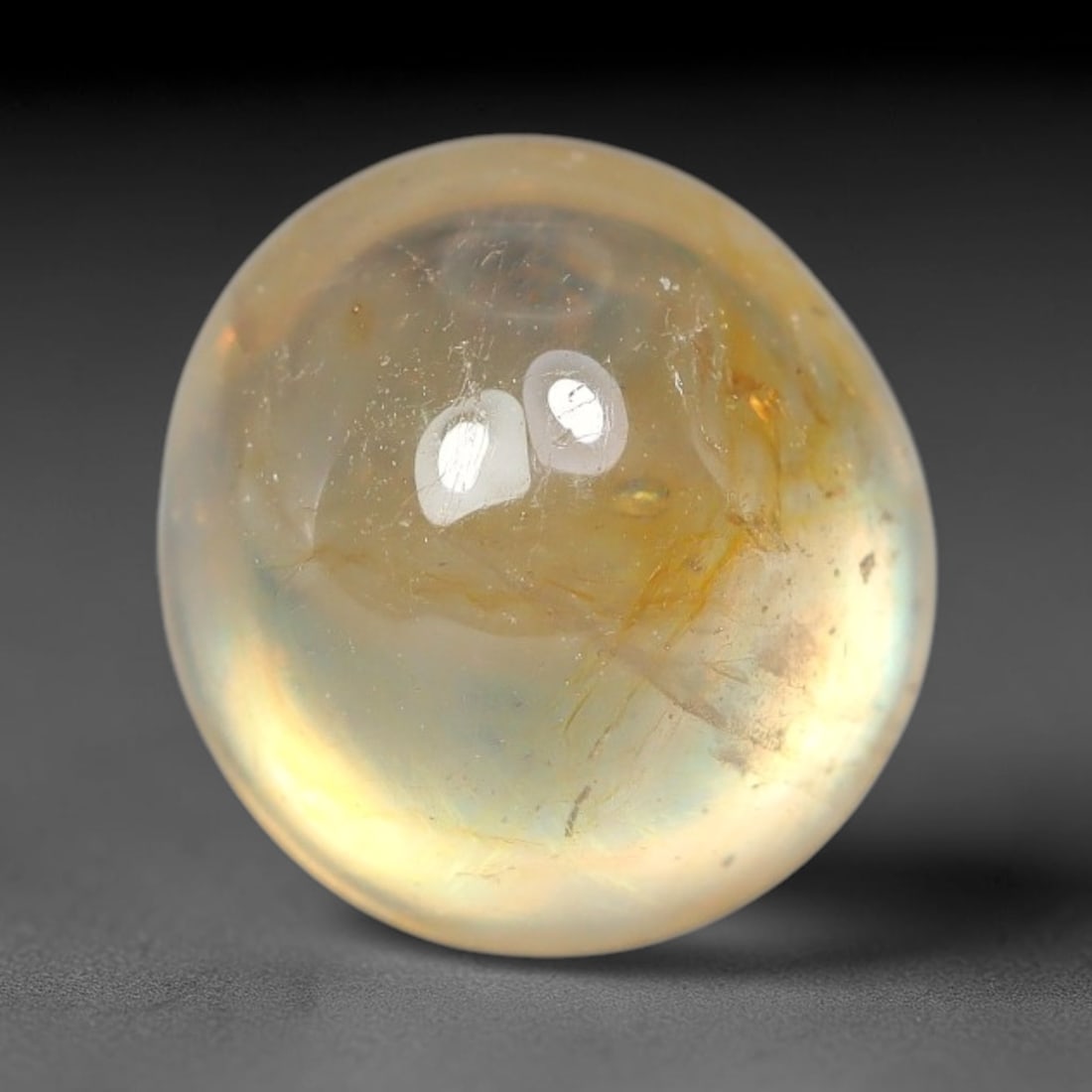 2.83ct Natural Sri Lankan Padparadscha Sapphire Loose Gemstone, 63BF: This fully polished Padparadscha sapphire features soft warm peach-orange blended body tone, with faint natural mineral traces scattered throughout its crystalline interior, measured at calibrated dim