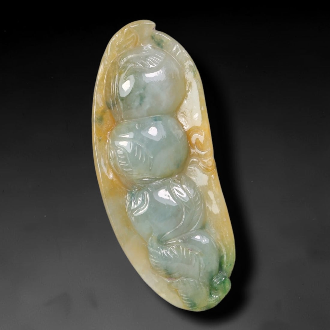 Natural Burmese Type A Jadeite Jade Hand Carved Pendant, 74BL: Artisan hand-carved untreated Burmese Type A jadeite jade pendant measuring 28x16 mm. Carefully sculpted with detailed relief craftsmanship and finished with a smooth glossy polish. Authentic Type A j