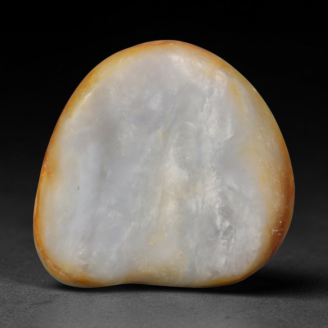 Natural Chinese Hetian Mutton Fat Nephrite Raw Seed Pebble Jade Stone, 49EC (1 of 2)