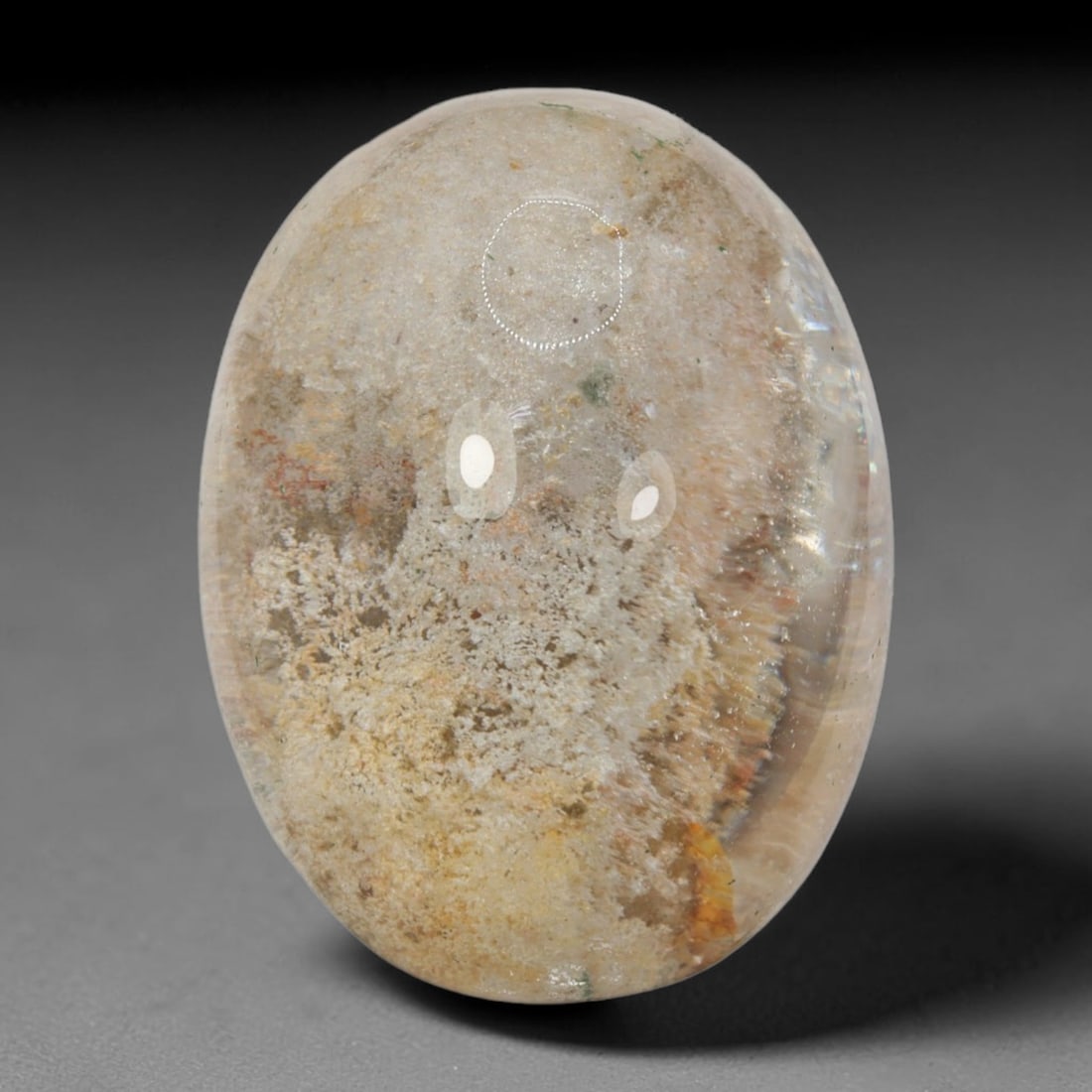 29ct Natural Brazilian Phantom Quartz Oval Cabochon Loose Gemstone, 26BM (1 of 1)