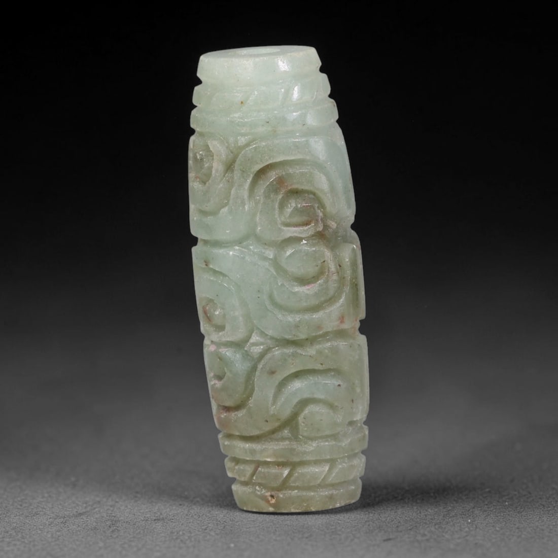 Natural Burmese Type A Jadeite Jade Hand Carved Pendant, 36BP: Artisan hand-carved untreated Burmese Type A jadeite jade pendant measuring 33x13 mm. Carefully sculpted with detailed relief craftsmanship and finished with a smooth glossy polish. Authentic Type A j