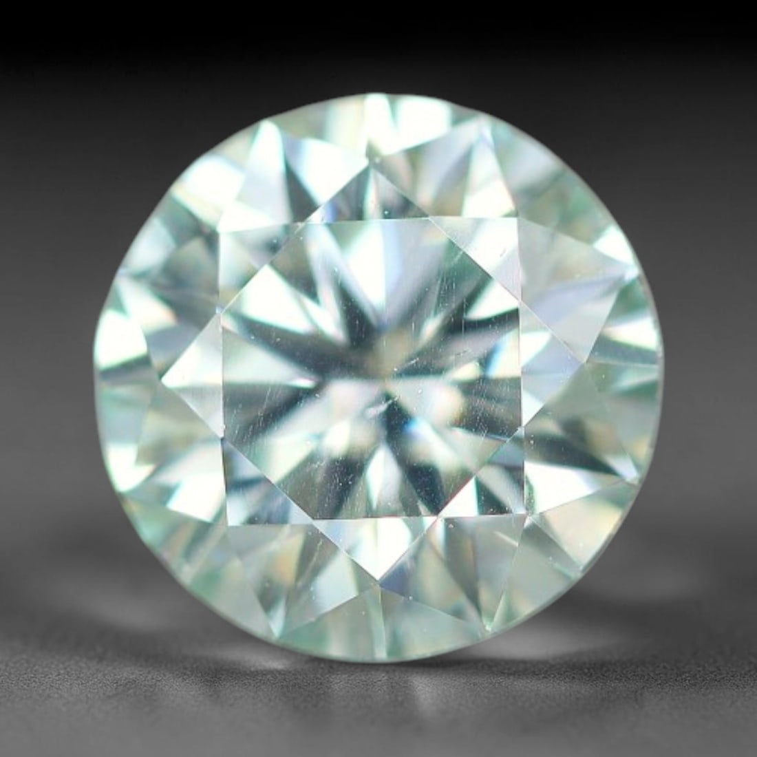 0.97 Carats Natural Light Blue Moissanite Loose Gemstone, 25FP (1 of 1)