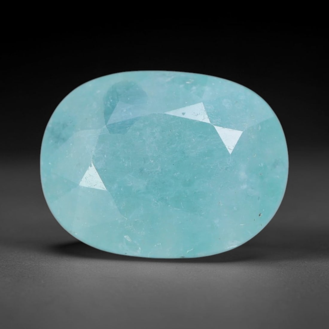 4.58ct Natural Madagascan Faceted Grandidierite Rare Loose Gemstone, 49BF: This expertly faceted finished grandidierite holds soft translucent body tone with fine faint natural internal veining visible beneath precisely cut reflective facets within its 11.6x8.8x6.5mm calibra
