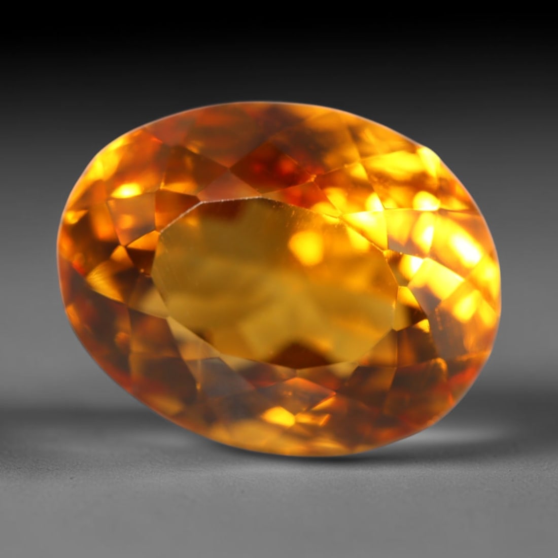 8.83ct Natural Brazilian Madeira Citrine Oval Faceted Loose Gemstone, 88BZ (1 of 1)