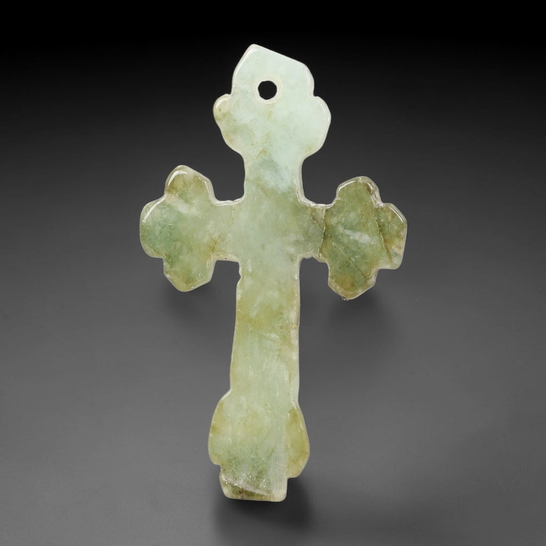Natural Burmese Type A Jadeite Jade Christian Cross Pendant, 11BT (1 of 1)