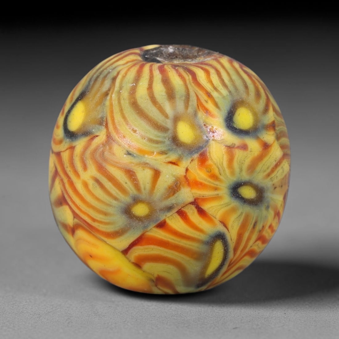 Antique Borneo Glass Trade Bead - 24mm Vintage Handcrafted Bead, 18AA: Antique Borneo glass beads hold deep cultural and historical significance within Southeast Asian maritime trade networks. For centuries, these glass spheres circulated as vital currency, ceremonial ta