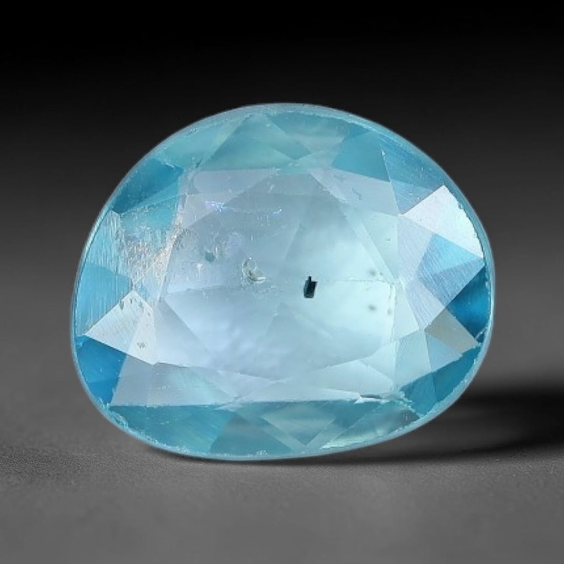 1.66ct Natural Cambodian Blue Zircon Rose Cut Loose Gemstone, 27BV: This fascinating rose cut gemstone is natural blue zircon sourced from Cambodia. The vintage-inspired rose cut facets create soft, diffused light return that beautifully showcases its vivid saturated 