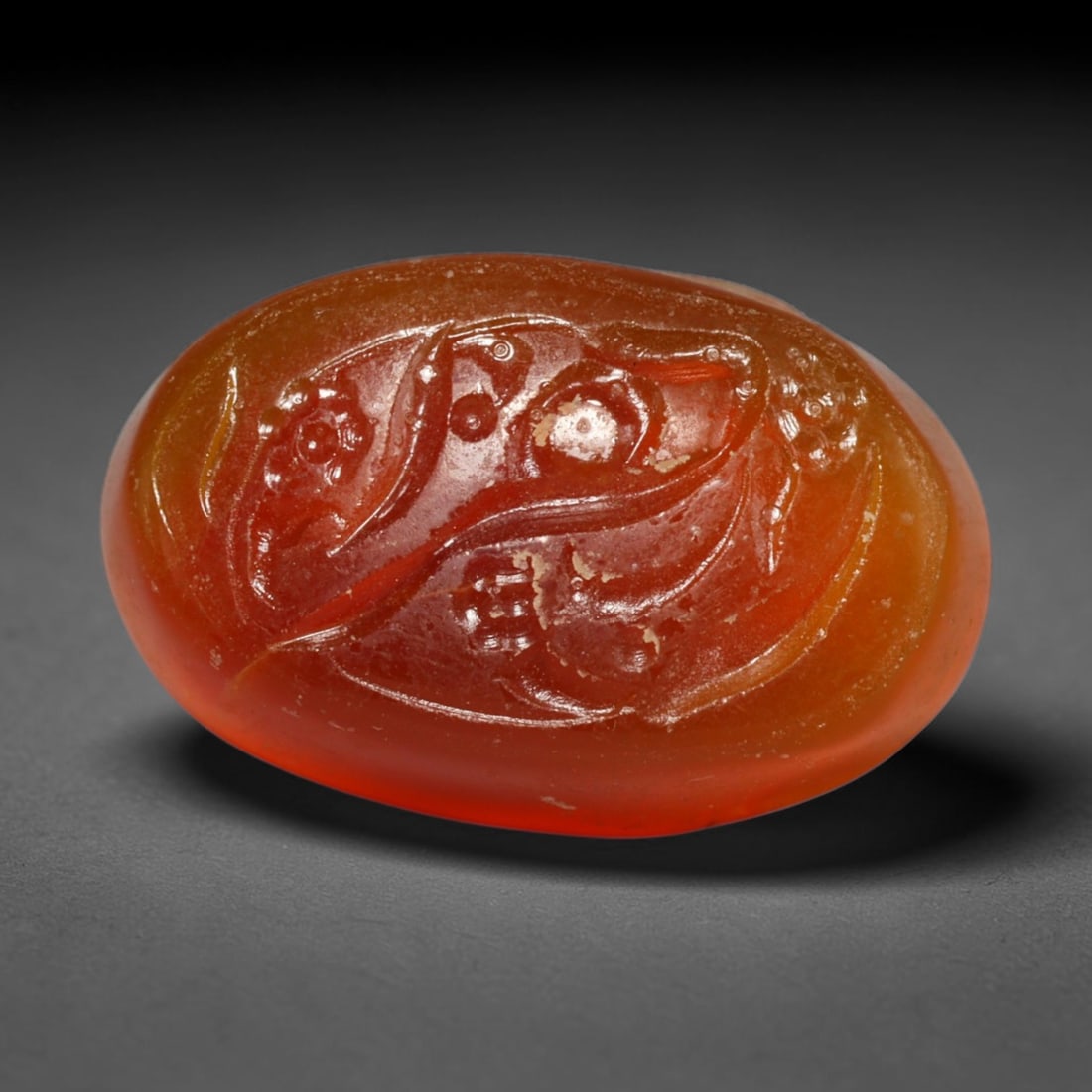 Early Vintage Islamic Natural Agate Script Intaglio Seal Cabochon (Post 1900 CE), 29EL (1 of 1)