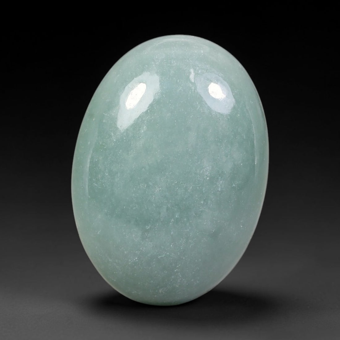 41.81ct Natural Burmese Type A Jadeite Jade Cabochon, 50EZ: This single loose natural Burmese Type A jadeite jade cabochon, fully untreated with no dyeing, bleaching or resin impregnation, this genuine Type A jade retains its all-natural crystalline structure 
