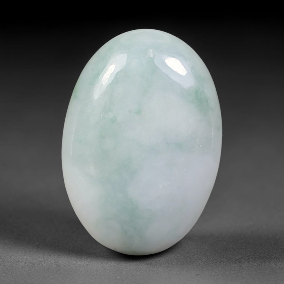 42.11ct Natural Burmese Type A Jadeite Jade Cabochon, 55EZ: This single loose natural Burmese Type A jadeite jade cabochon, fully untreated with no dyeing, bleaching or resin impregnation, this genuine Type A jade retains its all-natural crystalline structure 