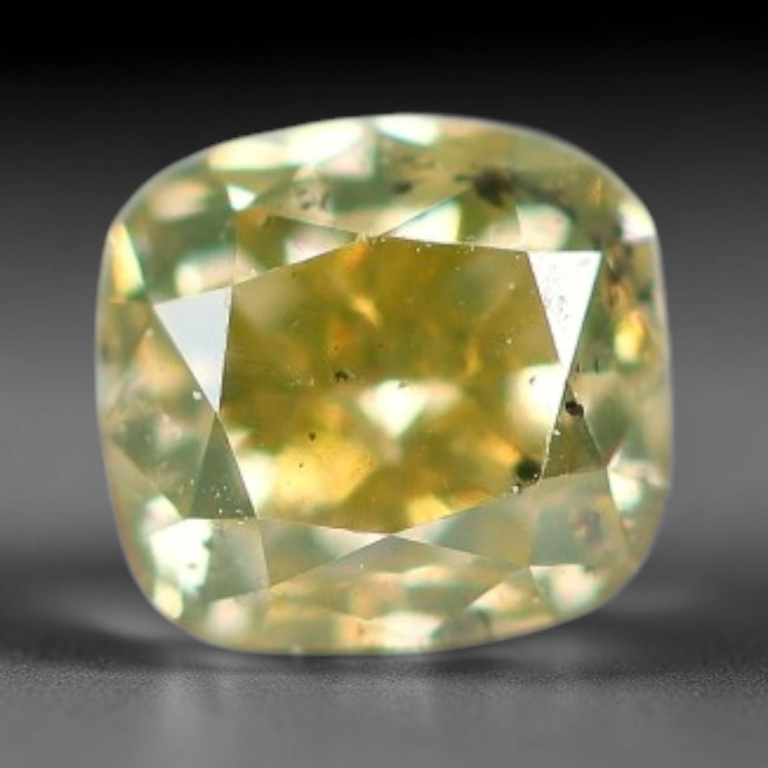 0.20ct Untreated Natural Fancy Diamond Loose Gemstone, 7BG: This fully polished untreated natural fancy diamond features inherent internal mineral markings characteristic of natural diamond formation, measured at calibrated dimensions of 3.1x2.9x2.2mm. Precisi