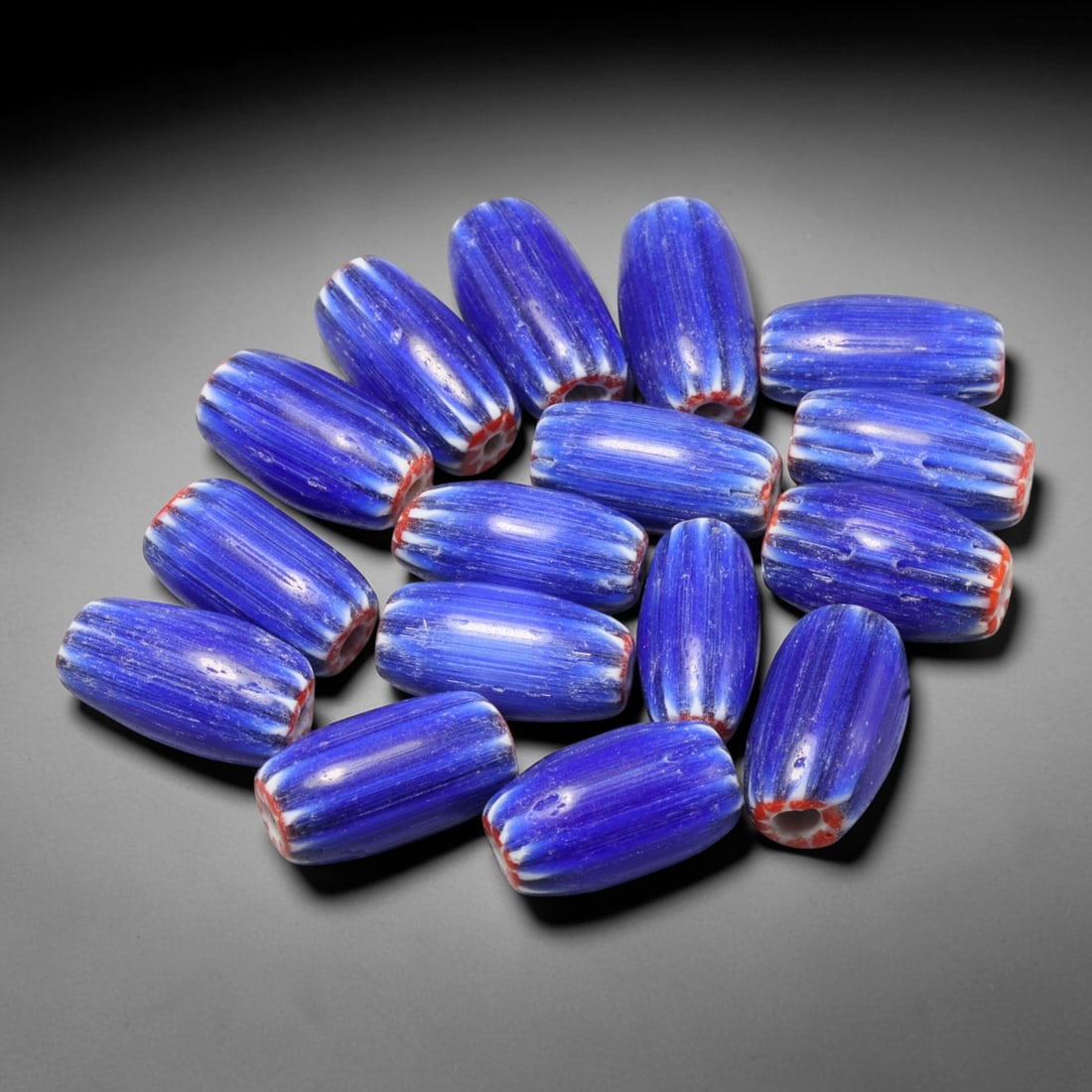 Vintage Chevron Glass Trade Bead Parcel Lot, 2EG (1 of 1)