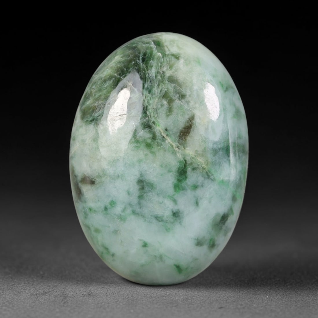 48.51ct Natural Burmese Type A Jadeite Jade Cabochon, 2EQ: This single loose natural Burmese Type A jadeite jade cabochon, fully untreated with no dyeing, bleaching or resin impregnation, this genuine Type A jade retains its all-natural crystalline structure 