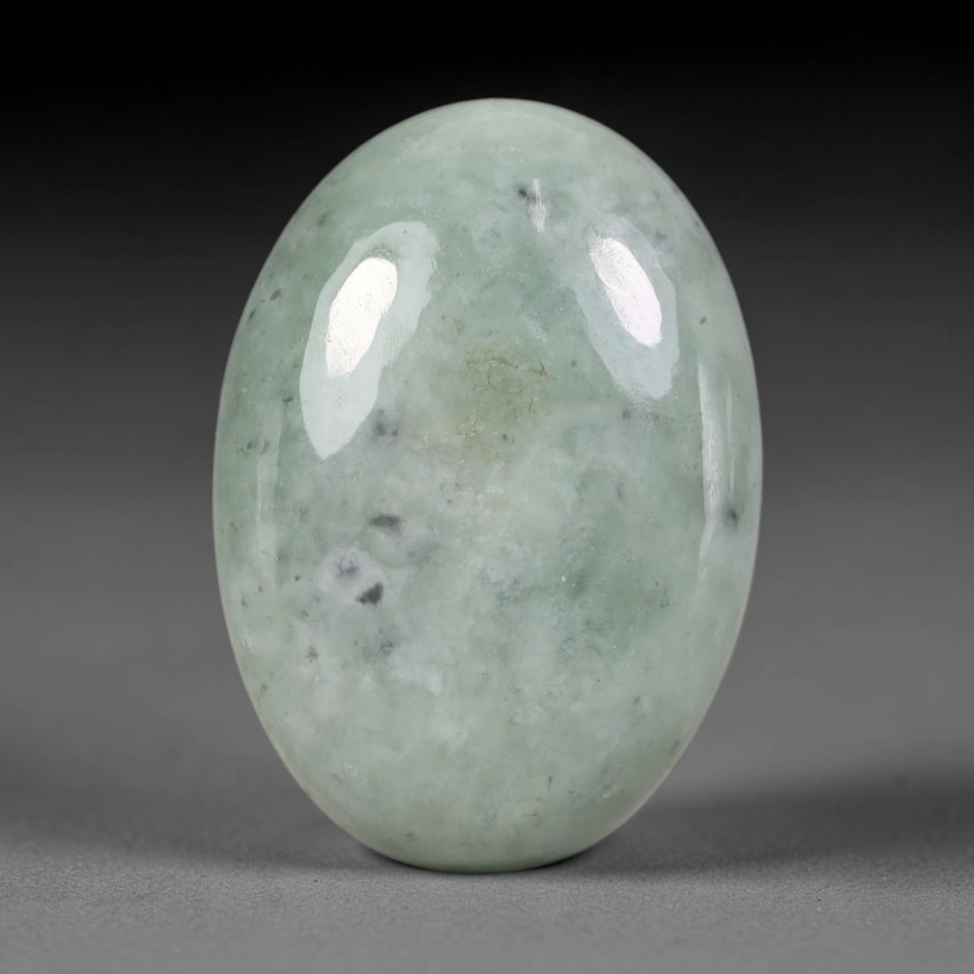 44.82ct Natural Burmese Type A Jadeite Jade Cabochon, 91EP: This single loose natural Burmese Type A jadeite jade cabochon, fully untreated with no dyeing, bleaching or resin impregnation, this genuine Type A jade retains its all-natural crystalline structure 