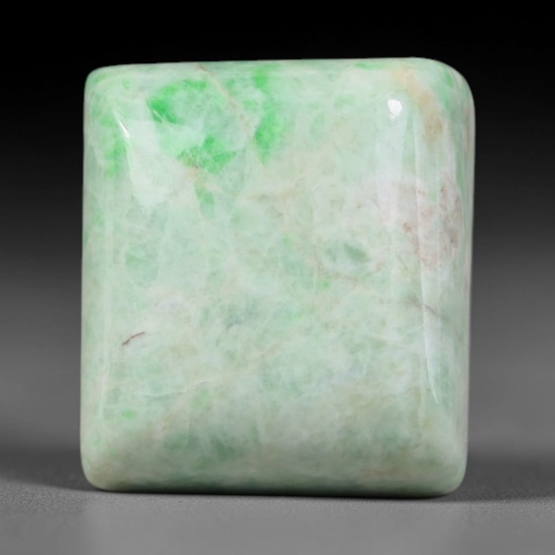 22.94ct Natural Burmese Type A Jadeite Jade Cabochon, 5EQ: This single loose natural Burmese Type A jadeite jade cabochon, fully untreated with no dyeing, bleaching or resin impregnation, this genuine Type A jade retains its all-natural crystalline structure 