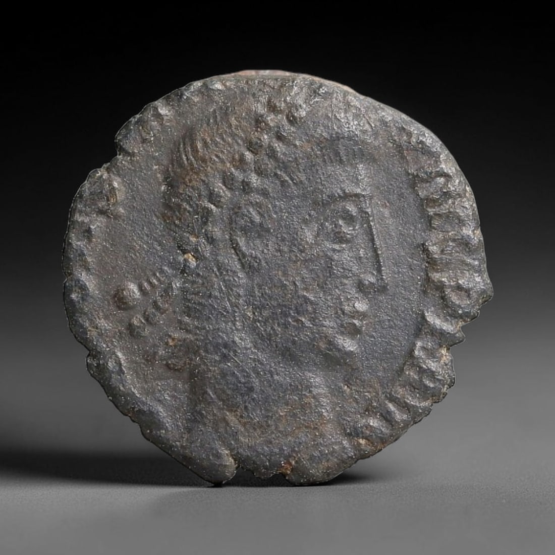 Authentic Ancient Imperial Roman Provincial AE Bronze Coin Original Burial Patina, 22BT: This genuine ancient bronze provincial coin originates from the Imperial Roman era, minted at regional provincial mints throughout the Roman Empire to facilitate local trade and civic economic activit