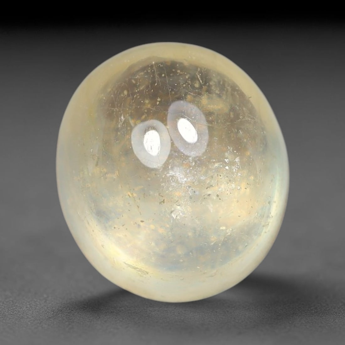 2.81ct Natural Sri Lankan Padparadscha Sapphire Loose Gemstone, 61BF: This fully polished Padparadscha sapphire features soft warm peach-orange blended body tone, with faint natural mineral traces scattered throughout its crystalline interior, measured at calibrated dim
