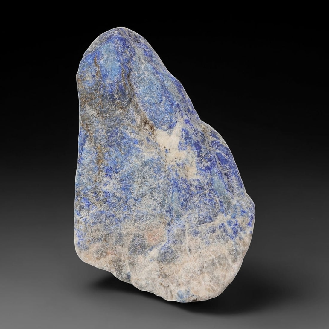 265ct Natural Lapis Lazuli Rough - Unpolished Raw Gemstone for Lapidary & Healing, 53EB: This is a natural lapis lazuli rough stone, weighing 53g (265ct) and measuring approximately 6x3.6cm. The stone features vibrant blue hues interspersed with natural calcite matrix and subtle mineral i