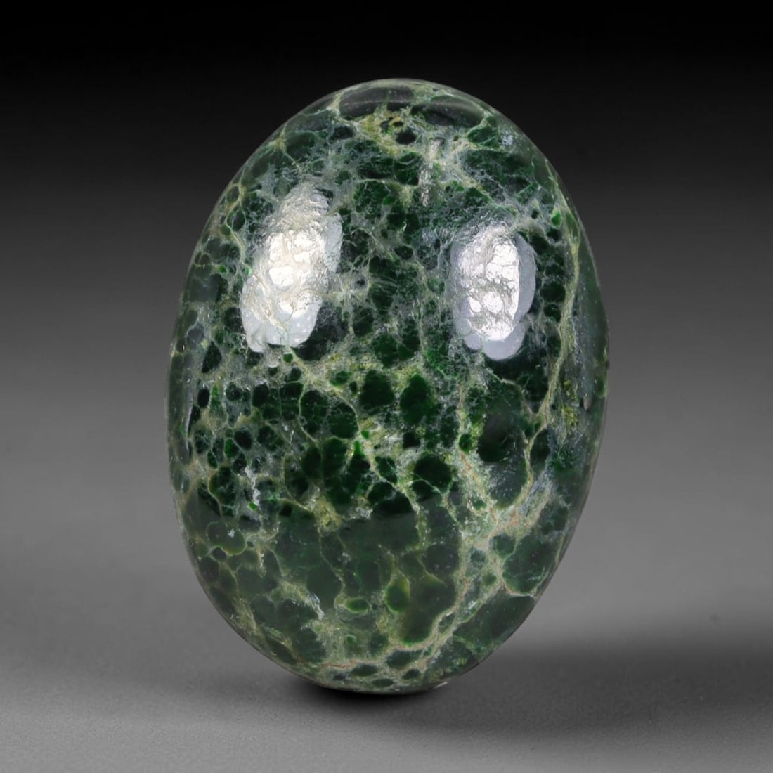 20.88ct Natural Burmese Type A Jadeite Jade Cabochon, 38AL: This single loose natural Burmese Type A jadeite jade cabochon, fully untreated with no dyeing, bleaching or resin impregnation, this genuine Type A jade retains its all-natural crystalline structure 