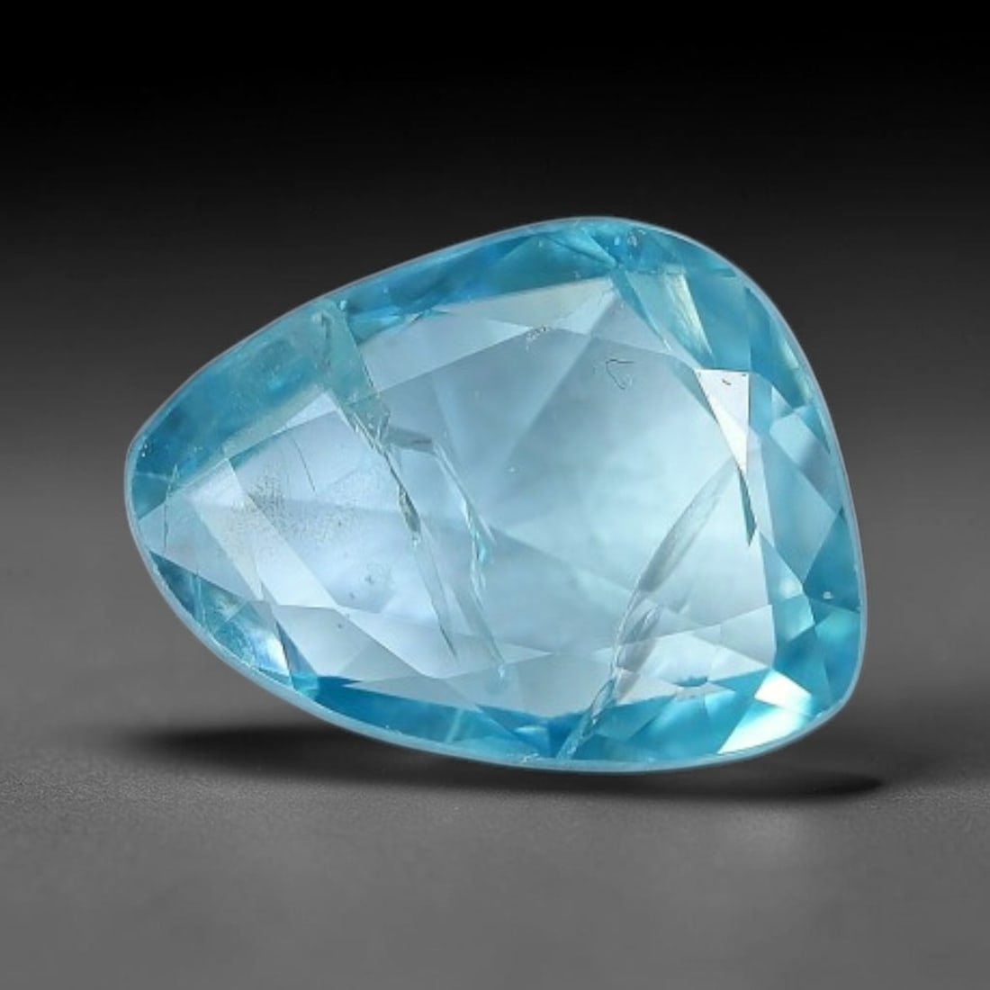1.45ct Natural Cambodian Blue Zircon Rose Cut Loose Gemstone, 43BX: This fascinating rose cut gemstone is natural blue zircon sourced from Cambodia. The vintage-inspired rose cut facets create soft, diffused light return that beautifully showcases its vivid saturated 