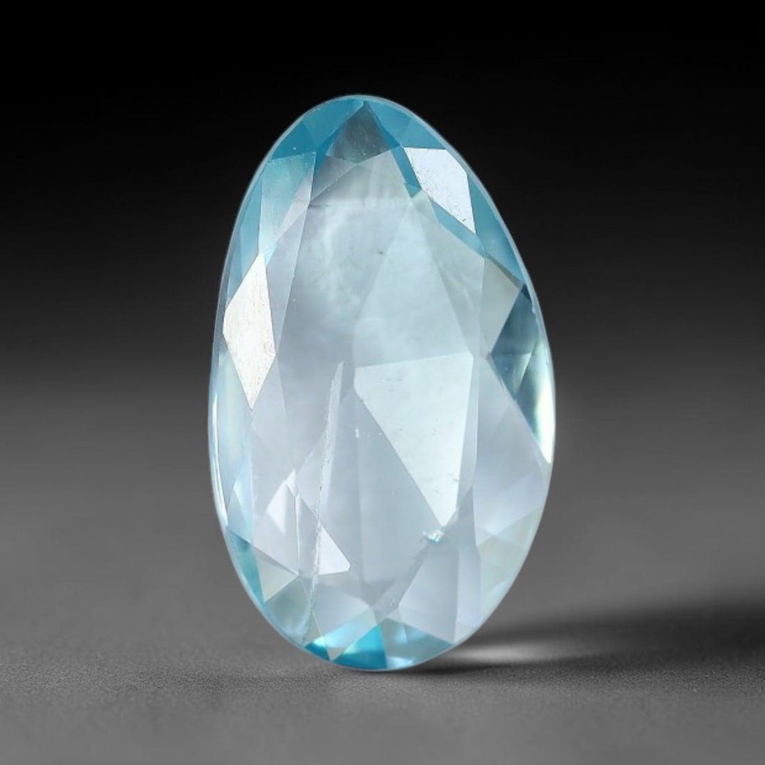 1.96ct Natural Cambodian Blue Zircon Rose Cut Loose Gemstone, 54BV: This fascinating rose cut gemstone is natural blue zircon sourced from Cambodia. The vintage-inspired rose cut facets create soft, diffused light return that beautifully showcases its vivid saturated 