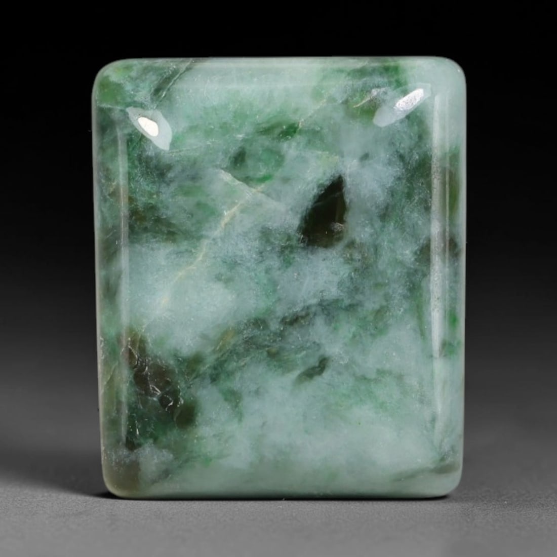 25.11ct Natural Burmese Type A Jadeite Jade Cabochon, 92EP: This single loose natural Burmese Type A jadeite jade cabochon, fully untreated with no dyeing, bleaching or resin impregnation, this genuine Type A jade retains its all-natural crystalline structure 