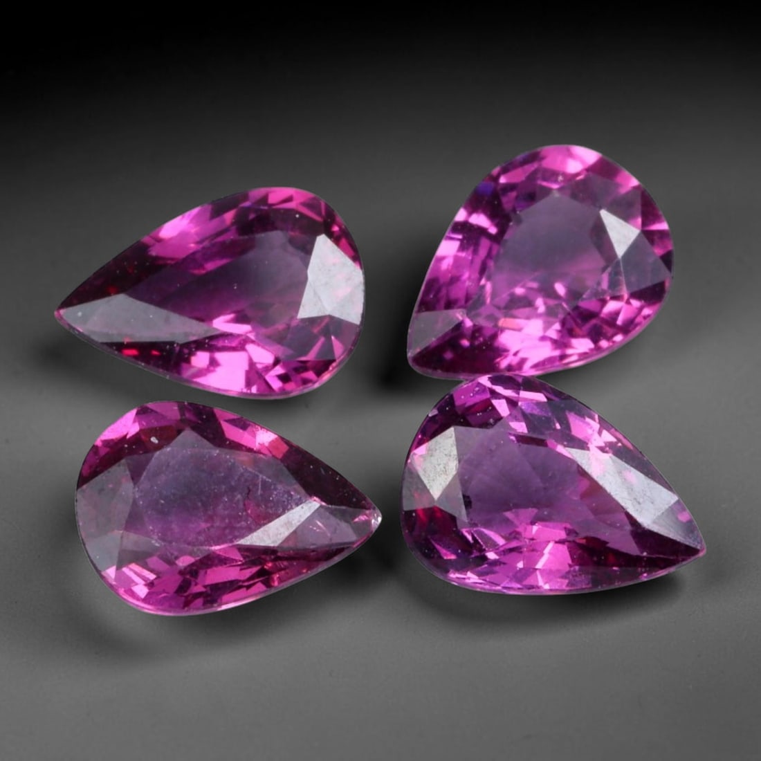 3.49ct Natural Tanzanian Rhodolite Garnet Loose Gemstone Parcel, 2BW: This parcel features natural rhodolite garnet sourced from Tanzania. The material carries attractive saturated purple-red tones within transparent crystal, finished with precise faceting that delivers