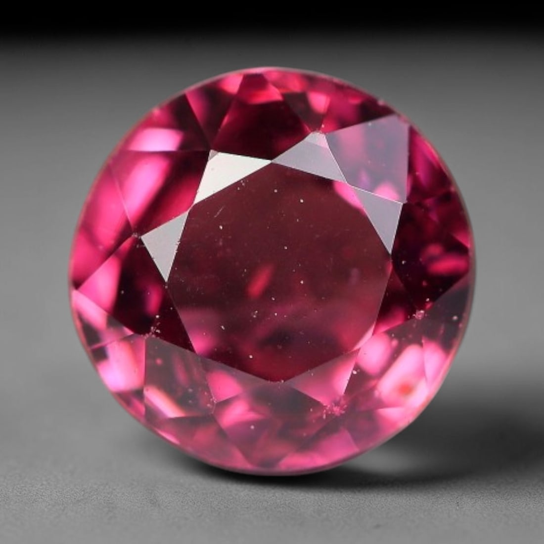 1.17ct Natural Mozambican Deep Rich Red Faceted Almandine Garnet Loose Gemstone, 23BE: This expertly faceted garnet features a deep rich red body tone with tiny fine mineral micro-inclusions evenly scattered within its transparent interior, precise polished facet planes maximize light r