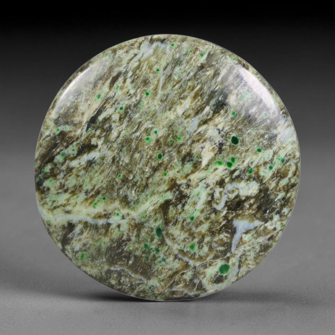 25.80ct Natural Burmese Type A Jadeite Jade Cabochon, 32AL: This single loose natural Burmese Type A jadeite jade cabochon, fully untreated with no dyeing, bleaching or resin impregnation, this genuine Type A jade retains its all-natural crystalline structure 