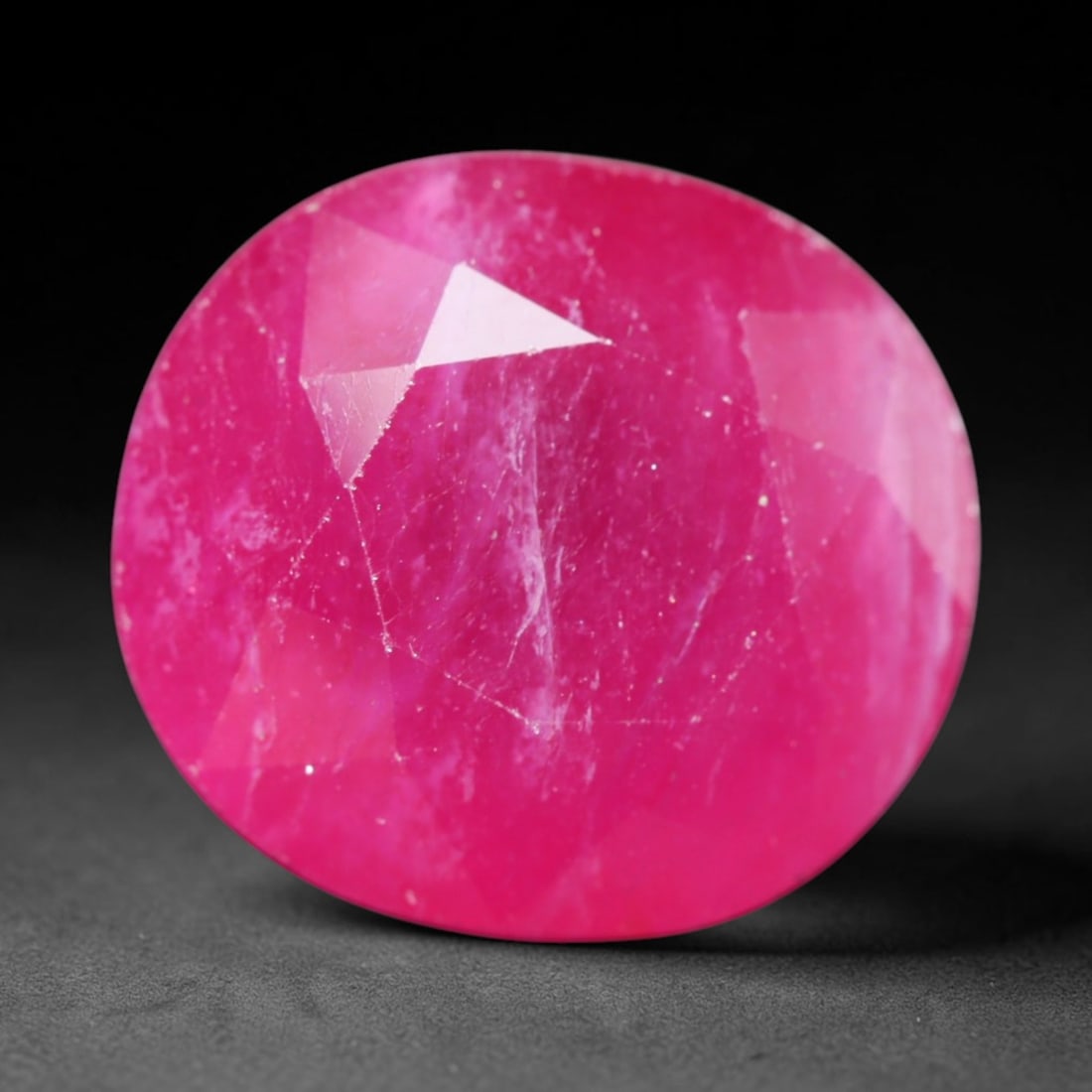 13.83ct Natural Mozambique Ruby Oval Faceted Loose Gemstone, 60BY (1 of 1)