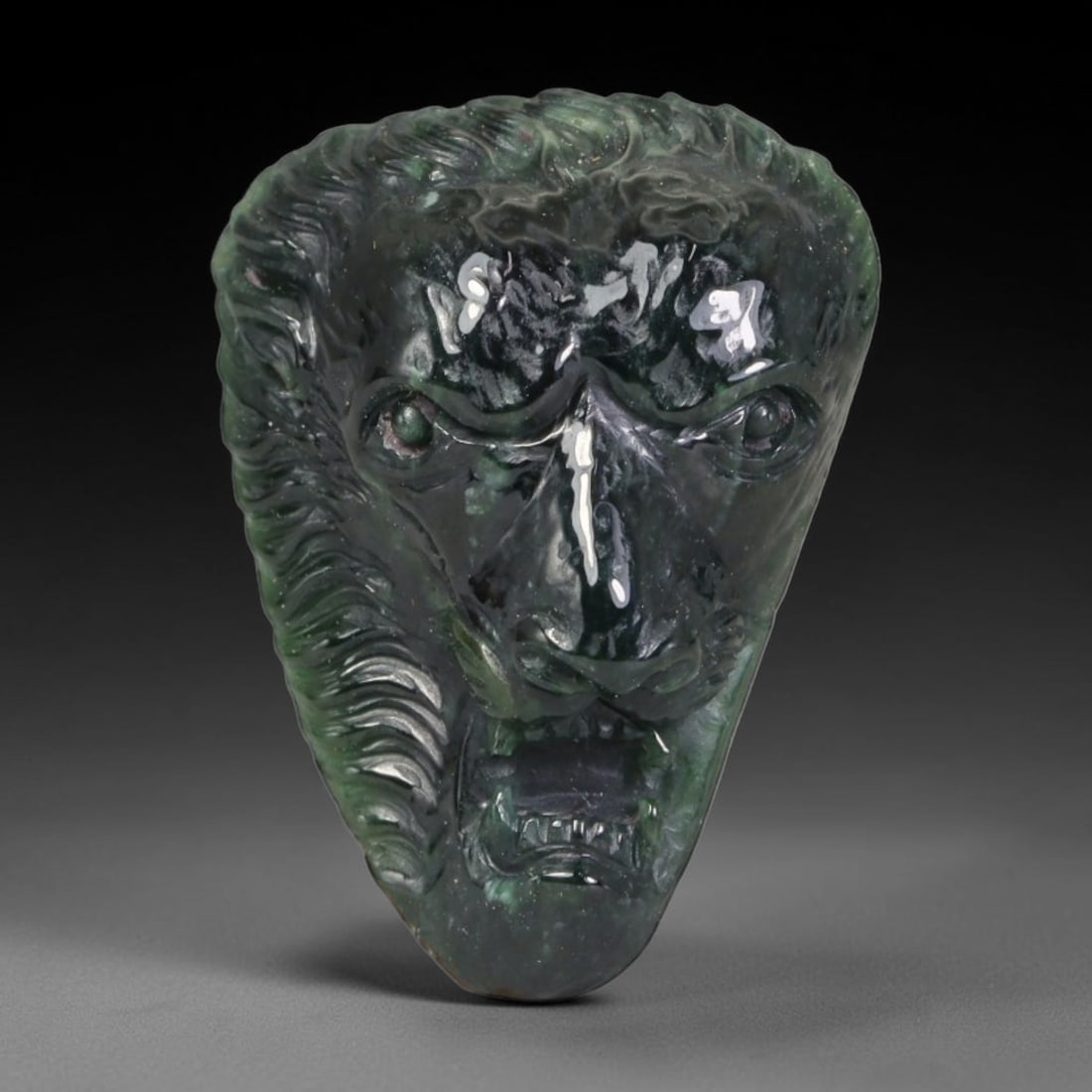 Natural Burmese Type A Jadeite Jade Hand Carved Pendant, 36BQ: Artisan hand-carved untreated Burmese Type A jadeite jade pendant measuring 24x17 mm. Carefully sculpted with detailed relief craftsmanship and finished with a smooth glossy polish. Authentic Type A j