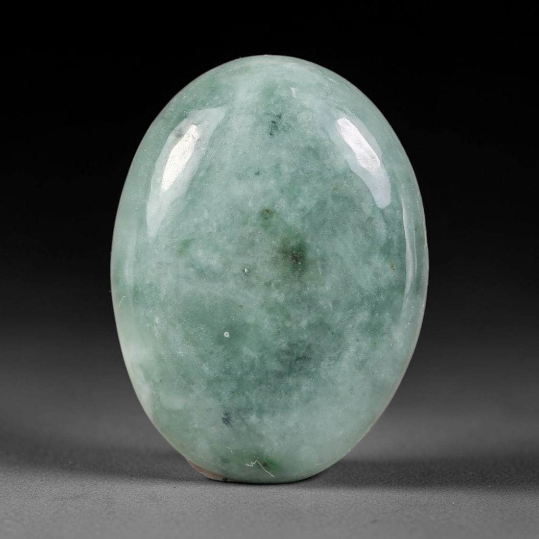 34.64ct Natural Burmese Type A Jadeite Jade Cabochon, 1EQ: This single loose natural Burmese Type A jadeite jade cabochon, fully untreated with no dyeing, bleaching or resin impregnation, this genuine Type A jade retains its all-natural crystalline structure 