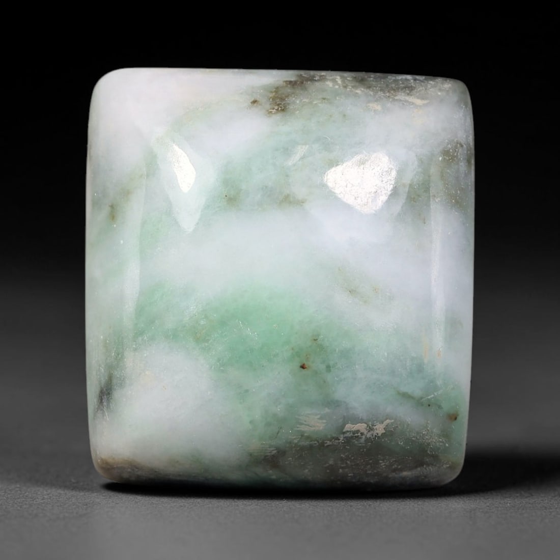 38ct Natural Burmese Type A Jadeite Jade Cabochon, 78FJ: This single loose natural Burmese Type A jadeite jade cabochon, fully untreated with no dyeing, bleaching or resin impregnation, this genuine Type A jade retains its all-natural crystalline structure 